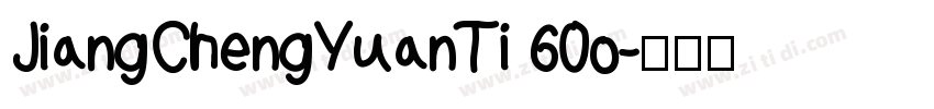JiangChengYuanTi 60o字体转换